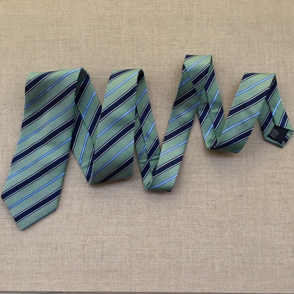 Fabio Ferretti Multicolour Striped Silk Tie - Picture 5 of 5